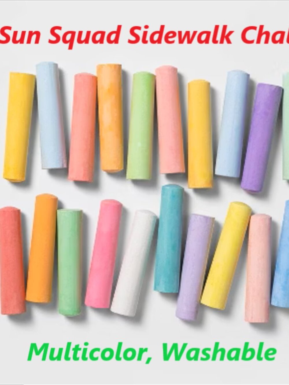 Sun Squad Sidewalk Chalk Set 120 Pieces